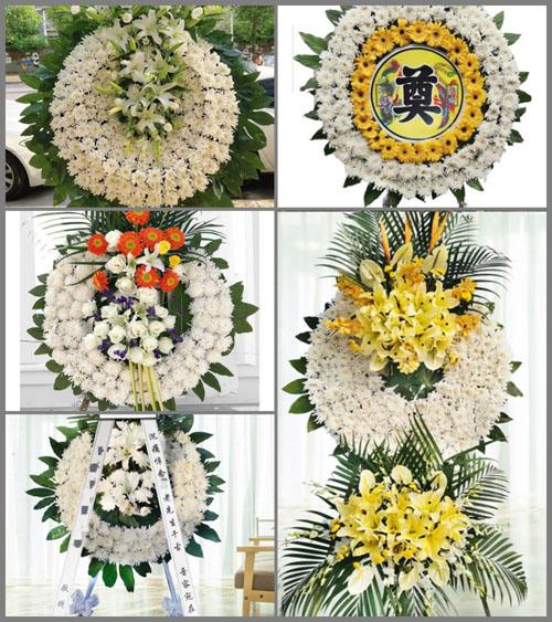 广东梅州市五华县河东镇河口村花圈速递
